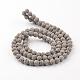 Synthetic Lava Rock Round Beads Strands X-G-I124-6mm-13-2