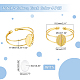 Kit per la creazione di braccialetti aperti con cupola ovale vuota unicraftale fai-da-te DIY-UN0004-50-3