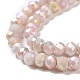 Brins de perles de verre plaquées à facettes GLAA-C023-02-C12-5