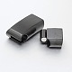 Matte Rectangle 316 Stainless Steel Magnetic Clasps STAS-E106-34B-2