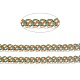 Golden Brass Enamel Curb Chain CHC-H103-07A-G-2