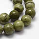 Naturels chinois perles de jade brins G-F363-12mm-3