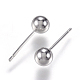 925 orecchino con perno a sfera in argento sterling STER-F040-02P-5mm-2