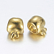 Perline europei foro grande stile tibetano in metallo TIBEB-R033-G-FF-2