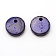 Dyed Flat Round Coconut Charms COCO-N001-02B-12mm-2