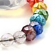 Chakra Heart Crystal Suncatcher Dowsing Pendulum Pendants PALLOY-JF00460-03-5