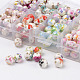 1 Box Ten Color Handmade Printed Porcelain Beads PORC-X0003-01-2