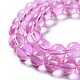 Chapelets de perles en verre transparent drawbench GLAD-Q012-10mm-03-3