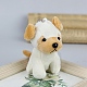 Cartoon PP Cotton Plush Simulation Soft Stuffed Animal Toy Dog Pendants Decorations HJEW-K043-06-1