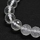 Chapelets de perles en cristal de quartz naturel G-G927-25-4