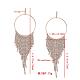 Alloy Rhinestone Stud Earrings EJEW-P129-04G-6