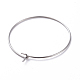 316 Surgical Stainless Steel Hoop Earring Findings STAS-J025-01D-P-1