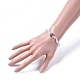Bracelets extensibles en quartz rose naturel BJEW-JB04700-02-4