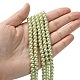 Eco-Friendly Dyed Glass Pearl Beads Strands HY-A008-6mm-RB005-4