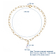 Aluminium Paperclip Chains Necklaces NJEW-JN02695-03-6