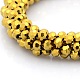 Electroplate Glass Round Beads Bracelets BJEW-F083A-D01-2