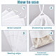 SUPERFINDINGS 16Pcs Shoe Bags for Travel Dust Bags with Drawstrings White Non-Woven Fabric Dust Bags with Visible Window Shoes Storage Packing Bags for Heels Sneakers Leather Shoes 45x36cm ABAG-WH0045-13B-4