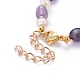 Bracelets de perles d'améthyste naturelle BJEW-JB05265-04-3