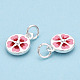 925 charm smaltato in argento sterling X-STER-T004-04S-2