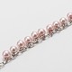 Perlas de cristal redondas hechas a mano cadenas para hacer collares pulseras AJEW-JB00085-04-1