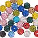 1 paquete de 12 colores de arcilla de polímero de diamantes pavimenta bolas de bolas de discoteca conjuntos de 10 mm de diámetro con cajas individuales RB-PH0004-01-5