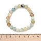 Bracelets extensibles en perles d'amazonite de fleurs naturelles&nbsp;BJEW-F380-01-B09-4