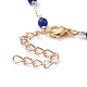 Bracelets ronds en perles synthétiques turquoise (teints) BJEW-JB05274-02-3