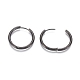 304 Stainless Steel Huggie Hoop Earrings EJEW-F111B-25mm-B-3