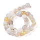 Brins de perles d'agate naturelle à bandes / rayées G-C038-02F-3