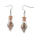 Natural Mixed Stone Dangle Earrings EJEW-JE02888-2