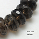 Chapelets de perles de quartz fumées naturelles G-G255-10x5mm-12-1