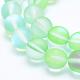 Chapelets de perles en pierre de lune synthétique GLAA-K021-06-12mm-3