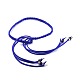 (vente d'usine de fêtes de bijoux) colliers lariat réglables en faux suède NJEW-JN02538-05-3
