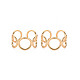 Accessoires d'anneaux de manchette en laiton KK-S356-615-NF-1