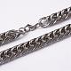 304 Stainless Steel Cuban Link Chain Jewelry Sets SJEW-L178-05-3