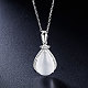 SHEGRACE Luxurious Rhodium Plated 925 Sterling Silver Pendant Necklace JN533A-3