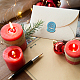 CRASPIRE Crystal Ball Wax Seal Stamp Snowman Christmas Tree Sealing Stamp Removable Brass Head Sealing Stamp with Wooden Handle for Christmas Invitations Cards Gift Wrap AJEW-WH0192-044-4