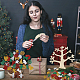 Ahandmaker 6 Sets Weihnachtsbaum-Schaumaufkleber DIY-NB0008-65-6