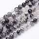 Chapelets de perles en quartz rutile noir naturel X-G-D295-8mm-2