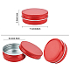 Benecreat 20 paquetes de latas redondas rojas de 60 ml latas de aluminio con tapa de rosca para almacenar especias CON-BC0005-70B-02-2
