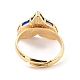 (vendita di fabbrica di feste di gioielli) anello di barretta regolabile in resina a coda di pesce sirena RJEW-C009-01B-02-2