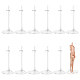 Staffa per bambola regolabile in plastica trasparente AJEW-WH0312-72-7