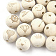 Perles européennes en bois naturel WOOD-T012-26-1