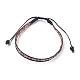 Unisex Adjustable Braided Bead Bracelets BJEW-J181-05A-2