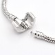 Wing & Heart Alloy European Style Beads Bracelets BJEW-P049-16-4