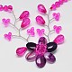 Flower Glass Beads Bib Statement Necklaces NJEW-P102-76C-3