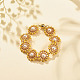Bracelet lien fleur perle coquillage BJEW-JB08084-01-2