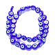 Chapelets de perles rondes de chalumeau manuelles de mauvais œil LAMP-L058-10mm-12-2