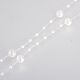 Filo di ghirlanda con bordi in rilievo di perle imitazione acrilica AJEW-R066-10-1