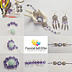 Tibetan Style Alloy Chandelier Components Links and Pendants TIBE-PH0004-47AS-6